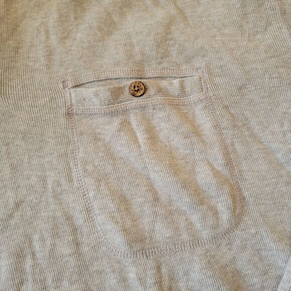 Tommy Bahama XXL Gray Sweater Polo Cotton Knit Preppy Cozy Rugby - Picture 5 of 6